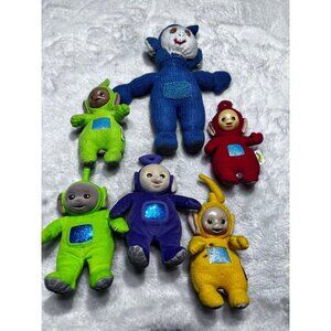 Playskool & Eden 1998 Teletubbies Dipsy, Laa Laa, Timmy Winky plush